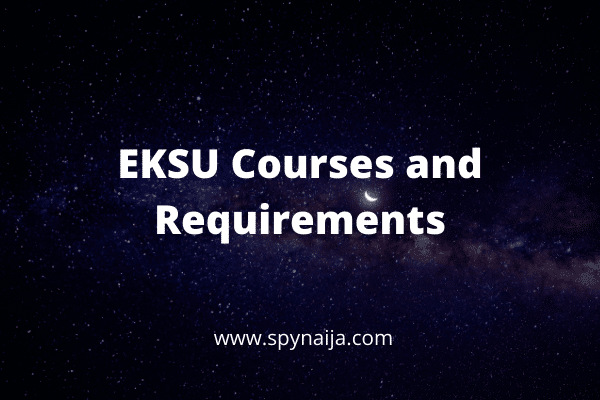 EKSU Courses and Requirements