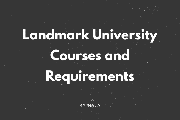 Landmark University Courses and Requirements